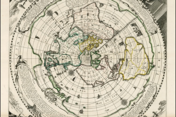 Mapa terrestre de Louis de Mayerne Turquet 1648 como carátula de un capítulo de A Ciencia Cierta: La tierra plana