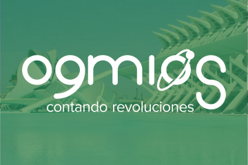 Logo de Ogmios sobre foto de la Ciudad de las Artes y las Ciencias como carátula del episodio de A Ciencia Cierta: La última entrada de Ogmios.